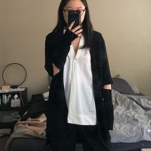MANGO Cardigan with Cut Outs